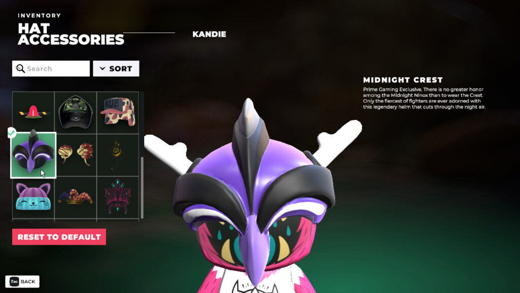 Amazon Prime GamingとBlankos Block PartyのコラボでもらえるアクセサリーのMIDNIGHT CRESTの画像